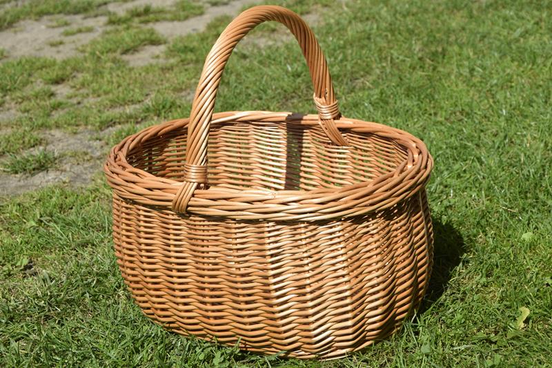Koszyk kosz na zakupy wiklinowy z wikliny piknik